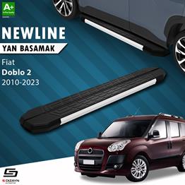 S-Dizayn Fiat Doblo 2 Uzun Şase NewLine Aluminyum Yan Basamak 223 Cm 2015-2023 A+ Kalite