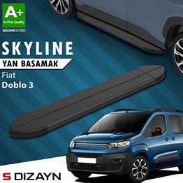 Fiat Doblo 3 Kısa Şase Skyline Siyah Yan Basamak 203 Cm 2023 Üzeri A+ Kalite