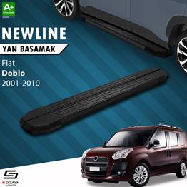 S-Dizayn Fiat Doblo Uzun Şase NewLine Siyah Yan Basamak 223 Cm 2001-2010 A+ Kalite