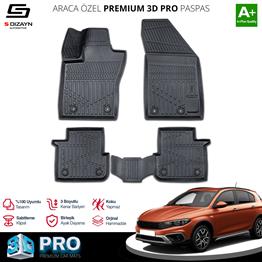 S-Dizayn Fiat Egea Cross 3D Pro Havuzlu Paspas 2020 Üzeri A+ Kalite