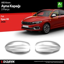 S-Dizayn Fiat Egea HB Abs Krom Ayna Kapağı 2 Prç. 2020 Üzeri