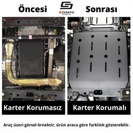 S-Dizayn Fiat Egea HB Çelik Karter Muhafaza Koruma 2015 Üzeri A+ Kalite