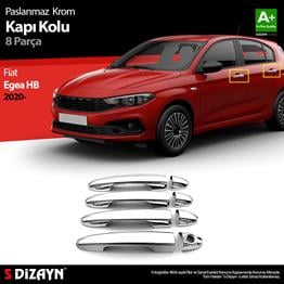 S-Dizayn Fiat Egea HB Krom Kapı Kolu 8 Prç. 2020 Üzeri