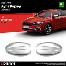 S-Dizayn Fiat Egea SD Abs Krom Ayna Kapağı 2 Prç. 2020 Üzeri