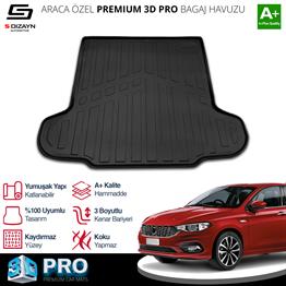 S-Dizayn Fiat Egea Sedan 3D Pro Bagaj Havuzu 2015 Üzeri A+ Kalite