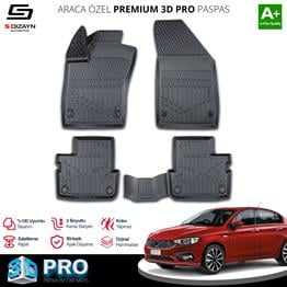 S-Dizayn Fiat Egea Sedan 3D Pro Havuzlu Paspas 2015 Üzeri A+ Kalite