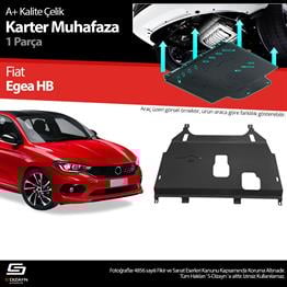 S-Dizayn Fiat Egea Sedan Çelik Karter Muhafaza Koruma 2015 Üzeri A+ Kalite