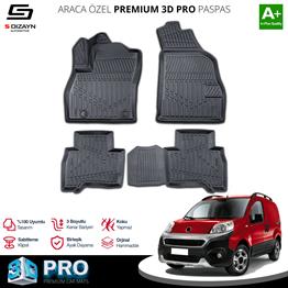 S-Dizayn Fiat Fiorino 3D Pro Havuzlu Paspas 2008-2020 A+ Kalite