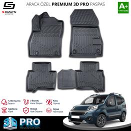 S-Dizayn Fiat Fiorino 3D Pro Havuzlu Paspas 2020 Üzeri A+ Kalite