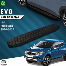 S-Dizayn Fiat Fullback Evo Siyah Yan Basamak 193 Cm 2016-2019 A+ Kalite