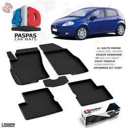 S-Dizayn Fiat Grande Punto 4D Havuzlu Paspas 2006-2018 A+Kalite