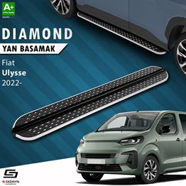S-Dizayn Fiat Ulysse Kısa Şase Diamond Krom Yan Basamak 213 Cm 2022 Üzeri A+ Kalite