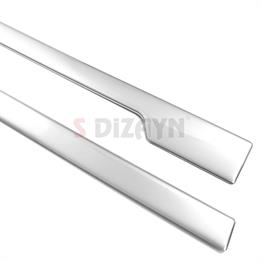 S-Dizayn Ford Courier Krom Sürgülü Kapı Çıtası 2 Prç. 2023 Üzeri A+ Kalite