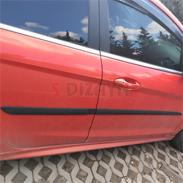 S-Dizayn Ford Fiesta ABS Plastik Yan Kapı Koruma Çıtası 2009-2017 A+ Kalite