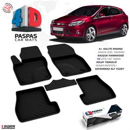 S-Dizayn Ford Focus 3 HB 4D Havuzlu Paspas 2011-2014 A+Kalite