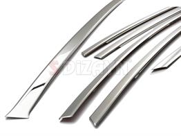 S-Dizayn Ford Focus 3 HB Krom Cam Üst Çıtası 8 Prç 2011-2018