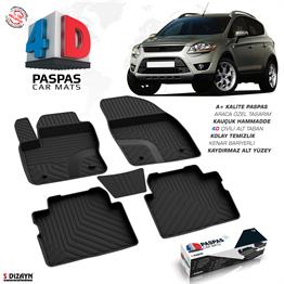 S-Dizayn Ford Kuga 1 4D Havuzlu Paspas 2008-2013 A+Kalite