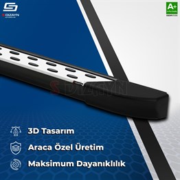 S-Dizayn Ford Tourneo Custom 2 Kısa Şase TrimLine Gri Yan Basamak 223 Cm 2023 Üzeri