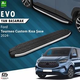 S-Dizayn Ford Tourneo Custom 2 Kısa Şase Evo Krom Yan Basamak 223 Cm 2023 Üzeri A+ Kalite