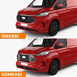 S-Dizayn Ford Tourneo Custom 2 Krom Ön Panjur 9 Prç. 2023 Üzeri A+ Kalite