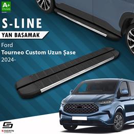 Ford Tourneo Custom 2 Uzun Şase S-Line Krom Yan Basamak 263 Cm 2023 Üzeri A+ Kalite