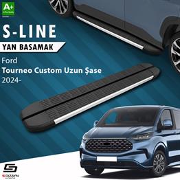 Ford Tourneo Custom 2 Uzun Şase S-Line Aluminyum Yan Basamak 263 Cm 2023 Üzeri A+ Kalite