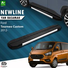 S-Dizayn Ford Tourneo Custom Uzun Şase NewLine Krom Yan Basamak 243 Cm 2012-2023 A+ Kalite