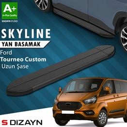 Ford Tourneo Custom Uzun Şase Skyline Siyah Yan Basamak 243 Cm 2012-2023 A+ Kalite