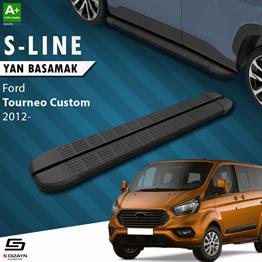 Ford Tourneo Custom Uzun Şase S-Line Siyah Yan Basamak 243 Cm 2012-2023 A+ Kalite