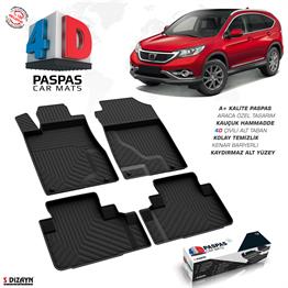 S-Dizayn Honda CR-V 4D Havuzlu Paspas 2012-2018 A+Kalite