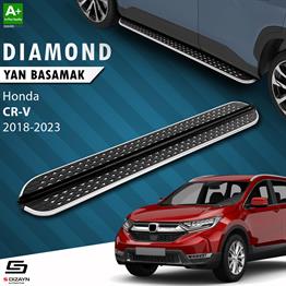 S-Dizayn Honda CR-V 5 Diamond Krom Yan Basamak 173 Cm 2018-2022 A+ Kalite