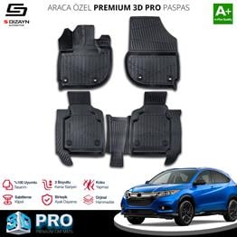 S-Dizayn Honda HR-V 3D Pro Havuzlu Paspas 2021 Üzeri A+ Kalite