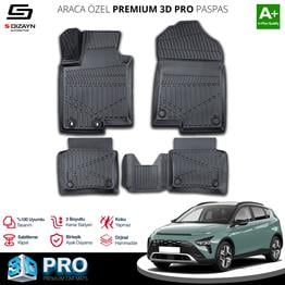 S-Dizayn Hyundai Bayon 3D Pro Havuzlu Paspas 2021 Üzeri A+ Kalite