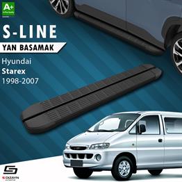 Hyundai H-1 Starex Uzun Şase S-Line Siyah Yan Basamak 213 Cm 1998-2007 A+ Kalite