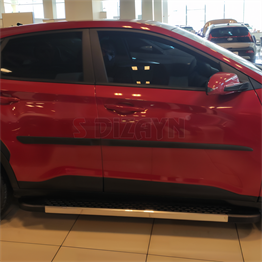 S-Dizayn Hyundai Kona ABS Plastik Yan Kapı Koruma Çıtası 2018-2023 A+ Kalite