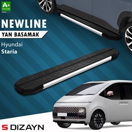 S-Dizayn Hyundai Staria S-Line Krom Yan Basamak 233 Cm 2021 Üzeri A+ Kalite