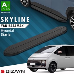 S-Dizayn Hyundai Staria Skyline Siyah Yan Basamak 233 Cm 2021 Üzeri A+ Kalite