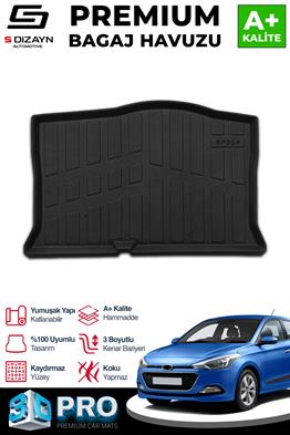 S-Dizayn Hyundai i20 3D Pro Bagaj Havuzu 2014-2020 A+ Kalite