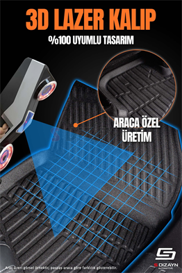 S-Dizayn Hyundai i20 3D Pro Havuzlu Paspas ve Bagaj Havuzu Seti (2li SET) 2014-2020 A+ Kalite