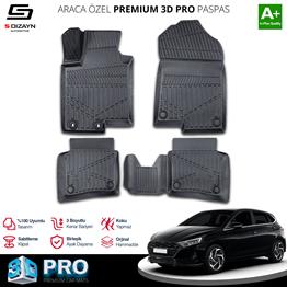 S-Dizayn Hyundai i20 3D Pro Havuzlu Paspas 2020 Üzeri A+ Kalite