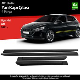 S-Dizayn Hyundai i20 ABS Plastik Yan Kapı Koruma Çıtası 2021 Üzeri A+ Kalite