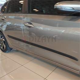 S-Dizayn Hyundai i20 ABS Plastik Yan Kapı Koruma Çıtası 2021 Üzeri A+ Kalite