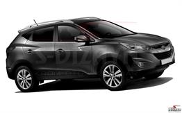 S-Dizayn Hyundai ix35 Krom Cam Çıtası 6 Prç 2010-2015