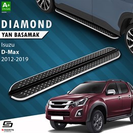 S-Dizayn Isuzu D-Max 2 Diamond Krom Yan Basamak 203 Cm 2012-2019 A+ Kalite