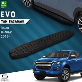 S-Dizayn Isuzu D-Max 3 Evo Siyah Yan Basamak 203 Cm 2019 Üzeri A+ Kalite