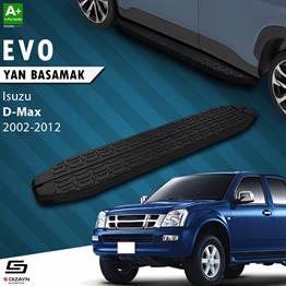 S-Dizayn Isuzu D-Max Evo Siyah Yan Basamak 203 Cm 2002-2012 A+ Kalite