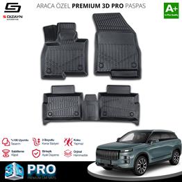 S-Dizayn Jaecoo J7 3D Pro Havuzlu Paspas 2024 Üzeri A+ Kalite