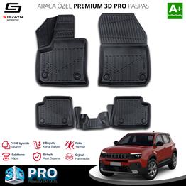 S-Dizayn Jeep Avenger 3D Pro Havuzlu Paspas 2023 Üzeri A+ Kalite