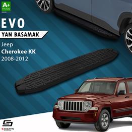 S-Dizayn Jeep Cherokee KK Evo Siyah Yan Basamak 153 Cm 2008-2012 A+ Kalite