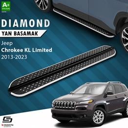 S-Dizayn Jeep Cherokee KL Diamond Krom Yan Basamak 173 Cm 2013-2023 A+ Kalite